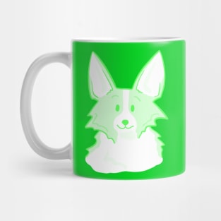 Super Cute Light Green Corgi Mug